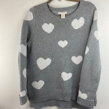 Load image into Gallery viewer, Christian Siriano Grey Heart Sweater - Medium
