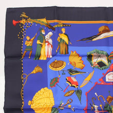 Load image into Gallery viewer, Collectible Hermes Umbrellas Silk Square Scarf
