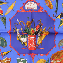 Load image into Gallery viewer, Collectible Hermes Umbrellas Silk Square Scarf
