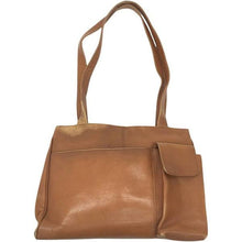 Load image into Gallery viewer, HOBO Brown Leather Bag w/ Outside Pockets
