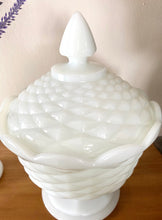 Load image into Gallery viewer, Milk Glass Lidded Candy Dish
