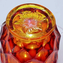Load image into Gallery viewer, L.E. Smith Dominion Flame Amberina Toothpick Holder
