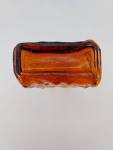 Load image into Gallery viewer, Empoli Amber Hand Blown Bark Decanter

