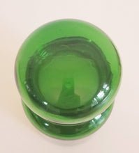 Load image into Gallery viewer, Vintage Belgian Glass Green Apothecary Jar
