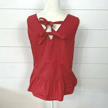 Load image into Gallery viewer, J. Crew NWT Red Poplin Top - XS

