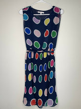 Load image into Gallery viewer, Joy Joy Navy Dots Dress - Size Small
