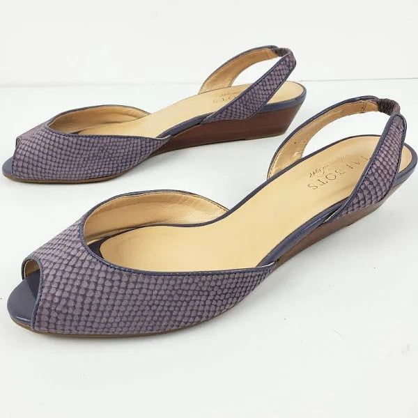 Talbots Lilac Peep Toe Slingbacks - Size 7