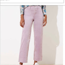 Load image into Gallery viewer, Thrifted Ann Taylor Loft Lilac Velvet Jeans
