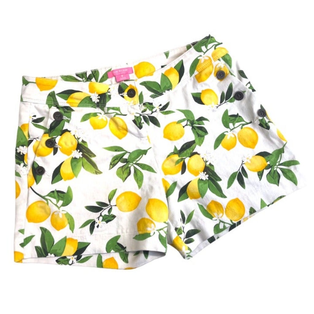 Isaac Mizrahi Lemon Shorts -Size 12
