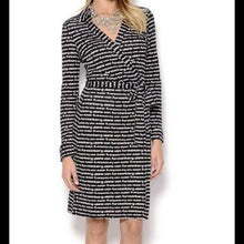 Load image into Gallery viewer, Diane von Furstenberg Logo Wrap Dress - 12

