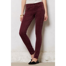 Load image into Gallery viewer, Pilcro And The Letterpress Burgundy Corduroy Skinny Jeans- 29
