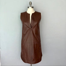 Load image into Gallery viewer, Thrifted Leather Vince Brown Dress - size 6
