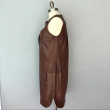 Load image into Gallery viewer, Thrifted Leather Vince Brown Dress - size 6

