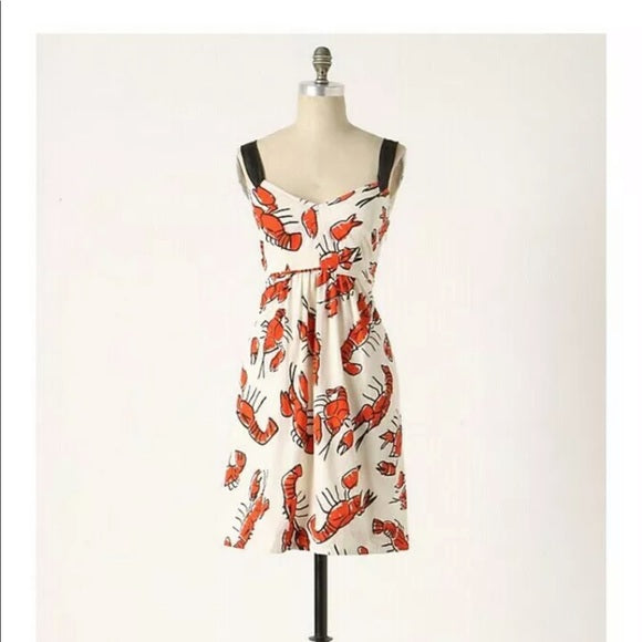 Thrifted Anthropology Lobsters Dress - 4