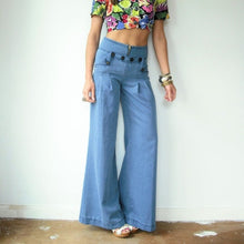 Load image into Gallery viewer, Elevenses Chambray Wide Leg Pants - 4

