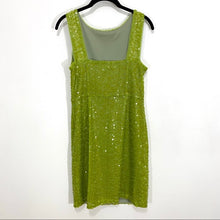 Load image into Gallery viewer, Andrew Marc Lime Sequin Dress - Size 8
