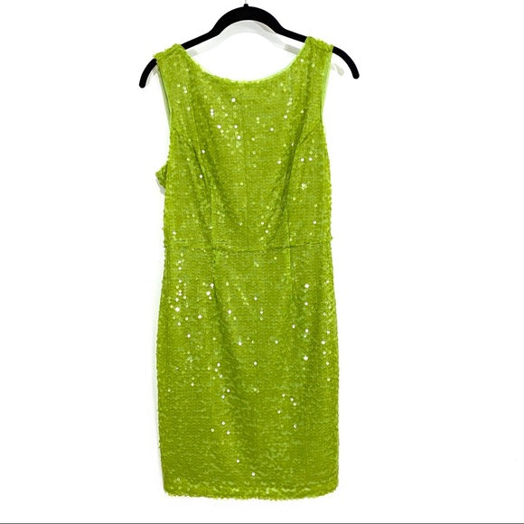 Andrew Marc Lime Sequin Dress - Size 8