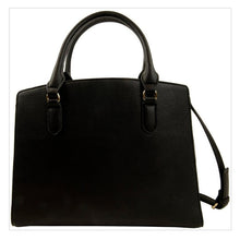 Load image into Gallery viewer, Nanette Lepore Contrast Convertible Black + White Handbag
