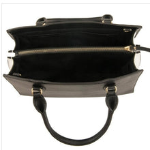 Load image into Gallery viewer, Nanette Lepore Contrast Convertible Black + White Handbag
