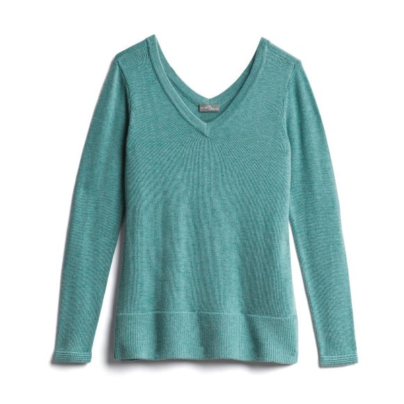 Market And Spruce V Neck Light Weight Knit Sweater- S