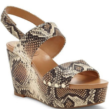 Load image into Gallery viewer, Vince Camuto Snake Platform Wedges - 8.5
