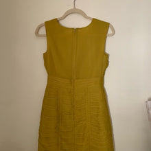Load image into Gallery viewer, Banana Republic Chartreuse Draped Dress - Size 6
