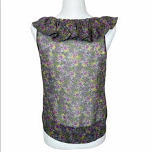 Load image into Gallery viewer, Fei Silk Purple Floral Top - 12
