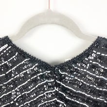 Load image into Gallery viewer, Vintage Black &amp; White Sequin Top - Medium

