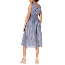 Load image into Gallery viewer, INC Blue Stripe Midi - Size 8
