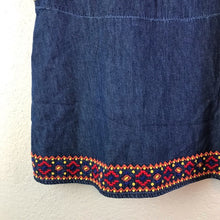 Load image into Gallery viewer, GAP Denim Embroidered Tank Top - Size XS
