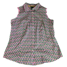 Load image into Gallery viewer, Talbots Pink Pineapples Top - Size 6
