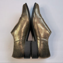 Load image into Gallery viewer, BC Vegan Gold and Black Loafers - Size 8.5
