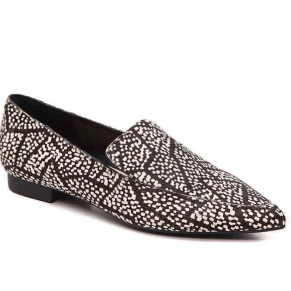 Bleecker and Bond Spotted Calf Hair Loafers - Size 11
