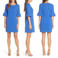 Load image into Gallery viewer, Lilly Pulitzer 3/4 Bell Sleeve Striped Dress - XXS
