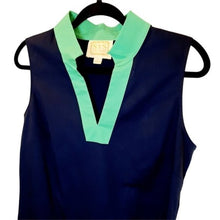 Load image into Gallery viewer, Sail to Sable Color Block Navy Dress - Medium
