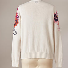 Load image into Gallery viewer, Odd Molly Ivory Embroidered Flowers Sweater - Size XS
