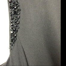 Load image into Gallery viewer, Vince Camuto Black Beaded V-neck Dress - Size 10
