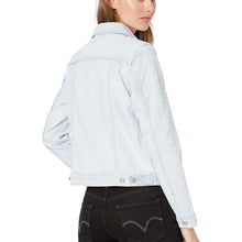 Load image into Gallery viewer, Levi&#39;s Light Wash Denim Jacket W/ Embroidered Sleeves- L
