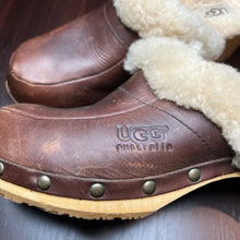 Load image into Gallery viewer, UGG Brown Kalie Leather Sherpa Clogs - Size 9
