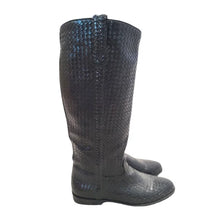 Load image into Gallery viewer, Cole Haan Woven Leather Knee Boots - 5.5
