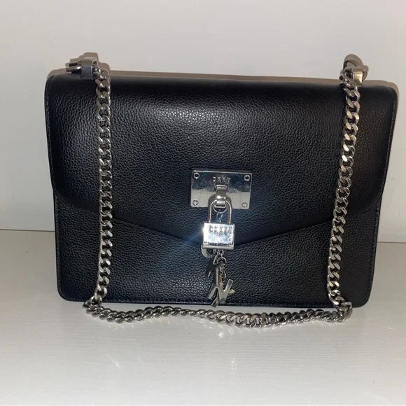 DKNY Black Leather Crossbody