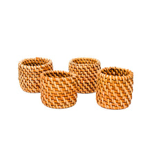 Load image into Gallery viewer, Rattan Napkin Ring Set (Set of 4)
