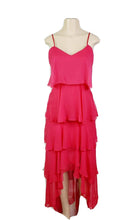 Load image into Gallery viewer, Parker Black &quot;Francine&quot; Pink Silk Tiered Dress- 2
