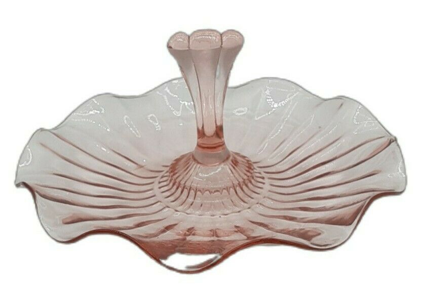 Vintage Pink Indiana Glass Trinket Tray