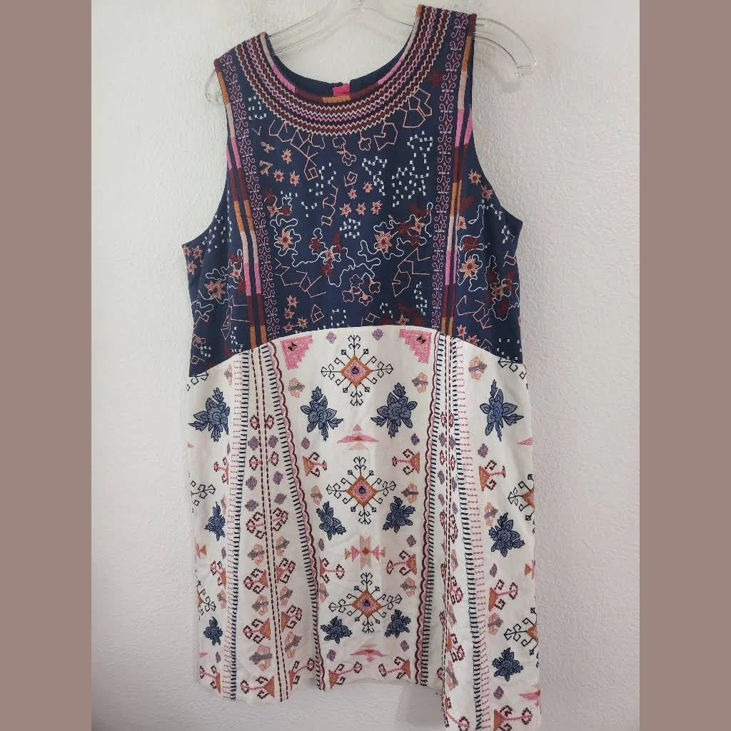 Anthro Embroidered Dress