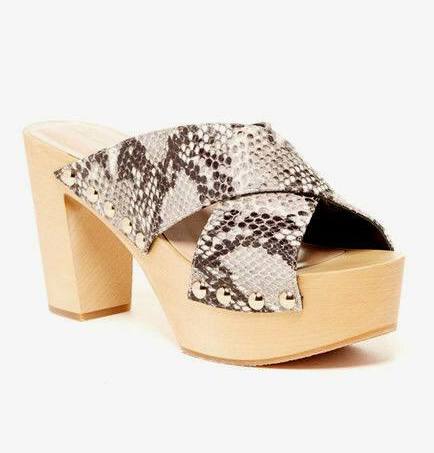 Diane von Furstenberg Seville Skake Platform Wood Sandals -7
