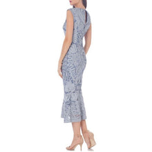 Load image into Gallery viewer, JS Collections Soutache Periwinkle Midi Dress - Size 4
