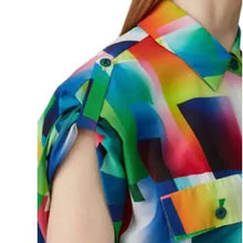 Load image into Gallery viewer, Le Superbe Multicolored Midi Shirtdress - Size 6
