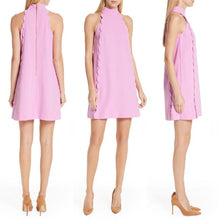 Load image into Gallery viewer, Ted Baker Lilac Scalloped Halter Dress - Size 4
