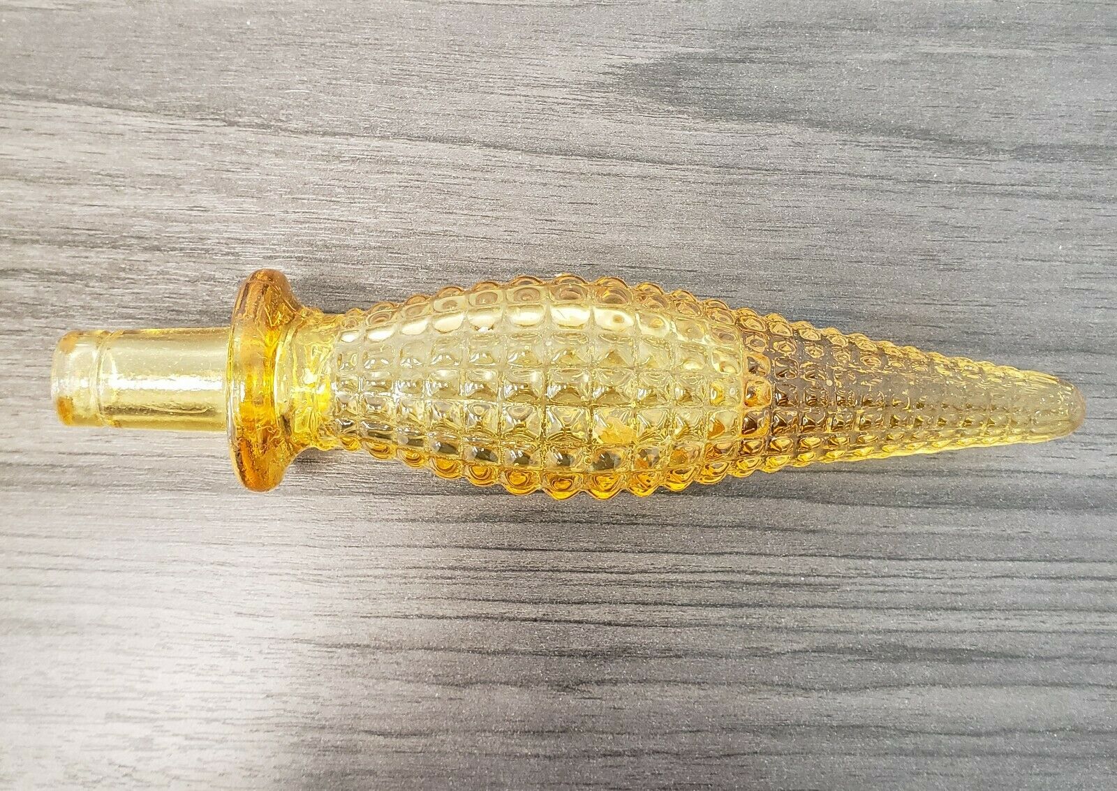 Vintage outlet Yellow / Gold Empoli Genie Bottle with Stopper